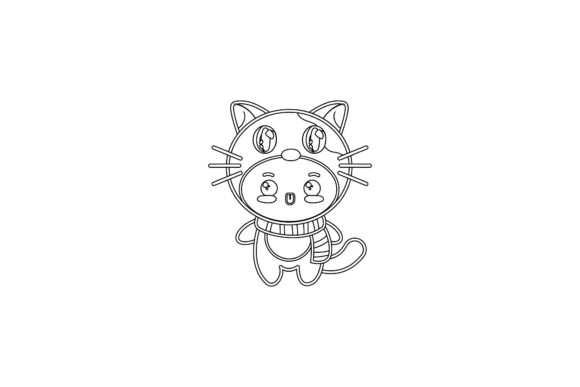 Cat Animal Funny Costume Outline Graphics and Icons Review