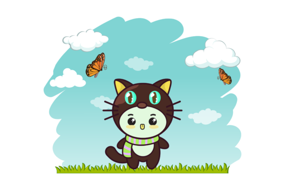Cat Animal Funny Costume Sky Cloud Graphics and Icons Review