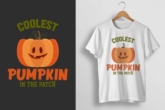 Coolest Pumpkin Halloween T-Shirt: A Graphic Design Asset for T-Shirt Designs