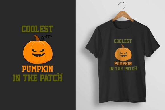 Coolest Pumpkin in the Patch Shirt Graphics for T-Shirt Designs