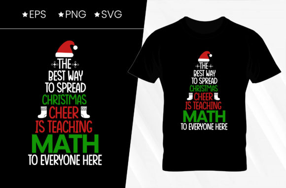 Spread Christmas Cheer T-shirt Design: Graphics for Print Templates