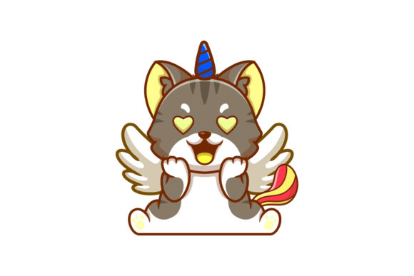 Unicorn Funny Cat Vector Graphics and Illustrations Review